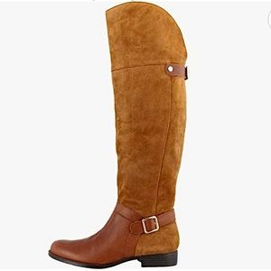 NWOT Naturalizer genuine suede leather knee high riding boot wide calf 6